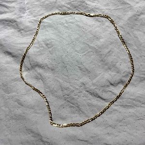 Figaro-style 14K gold chain